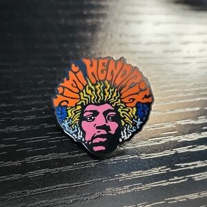 Jimi Hendrix Psychedelic Enamel Pin - Multicolor